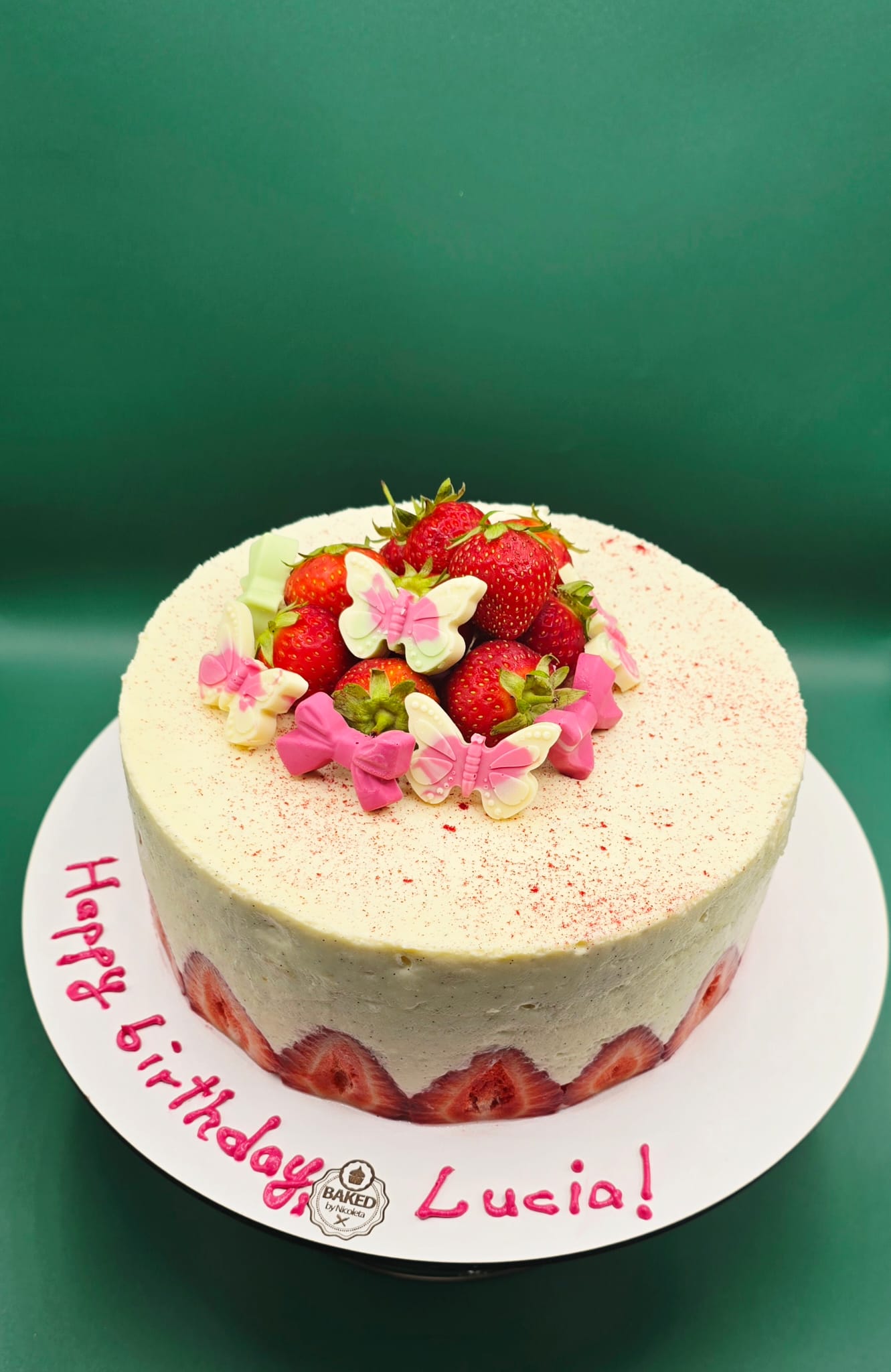 Bespoke custom celebration cake for Girls & Fairytales handcrafted by Nicoleta